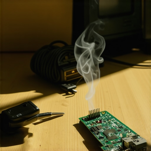 Gritty DIY workspace showing electronics, cables and handmade soundproofing for a home business.