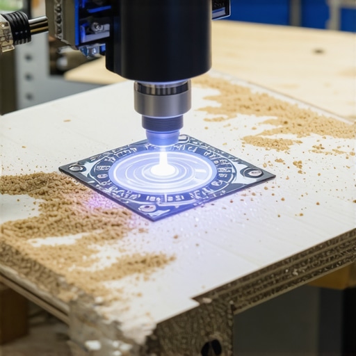 Detaljan prikaz ručno napravljene mini CNC mašine za graviranje drveta od starih delova računara