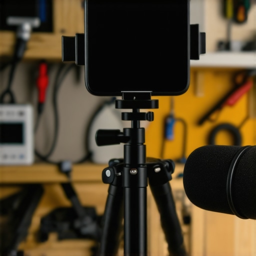 Oprema za snimanje online kursa kod kuće sa telefonom i stativom