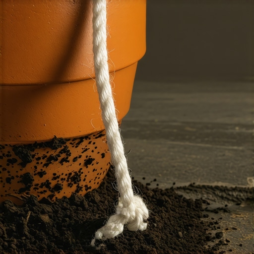 DIY sistem zalivanja fitiljem detaljan prikaz Sistem zalivanja sobnih biljaka pomoću pamučnog fitilja i tegle sa vodom