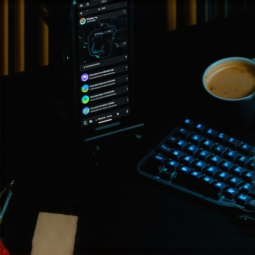 Radni sto digitalnog stručnjaka sa telefonom i alatima za obradu sadržaja