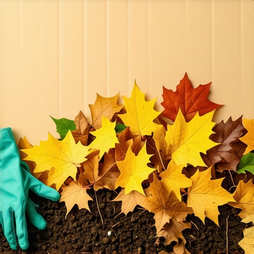 Domaći malč od kartona i lišća u bašti Slojevi kartona i lišća kao prirodni malč za baštu