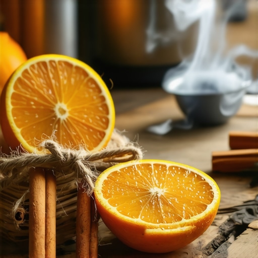 Osušene narandže i cimet za prirodni osveživač vazduha