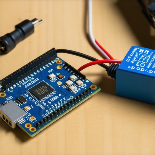 Detaljan prikaz povezivanja ESP32 čipa i relejnog modula za kućnu automatizaciju