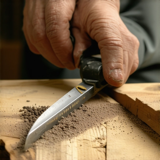 Ruke majstora kako oštre baštenske makaze dijamantskom turpijom