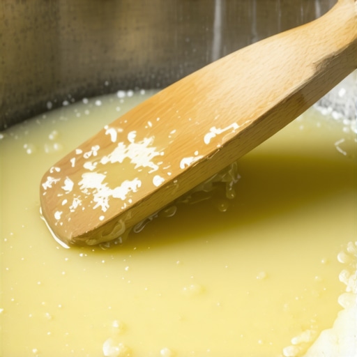 Gusta tekstura sapuna od maslinovog ulja u fazi traga