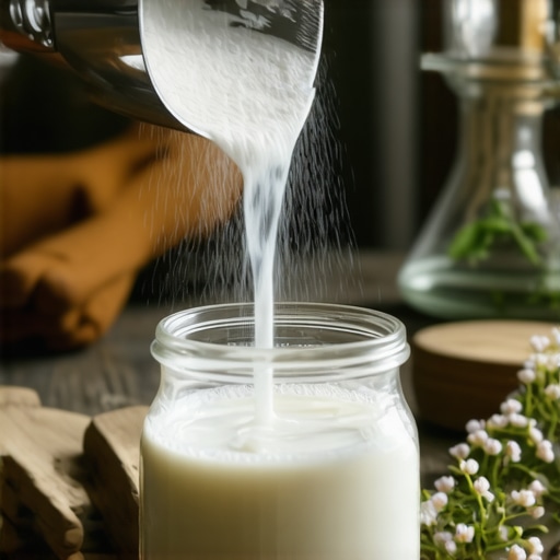 Hemijska reakcija ljuski jaja i sirćeta u staklenoj tegli na drvenom stolu