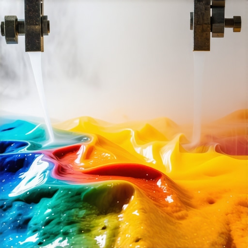 Proces topljenja i presovanja reciklirane HDPE plastike Šarena otopljena plastika spremna za oblikovanje u unikatni nakit