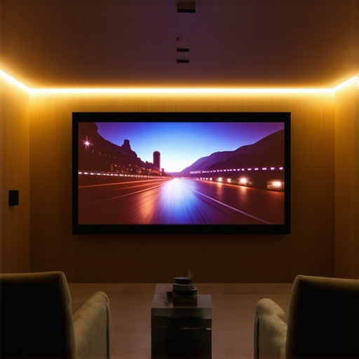 Savršena postavka DIY kućnog bioskopa Moderni kućni bioskop sa projektorom i platnom