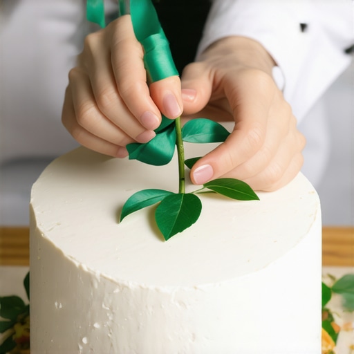 Zatvaranje stabljike cveta cvetnom trakom radi zaštite hrane.