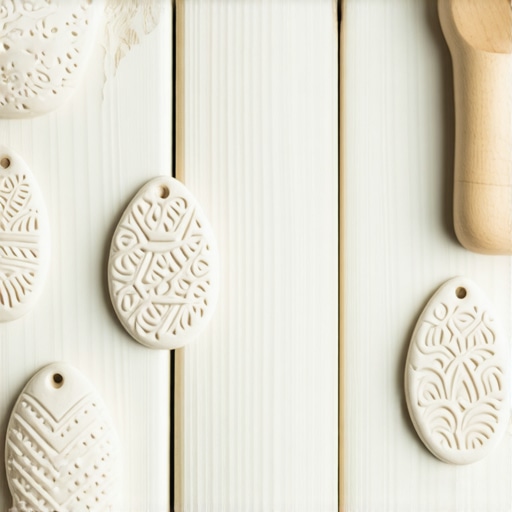 Tradicionalni uskršnji ukrasi od slanog testa Uskršnji ukrasi od testa na drvenom stolu u radionici