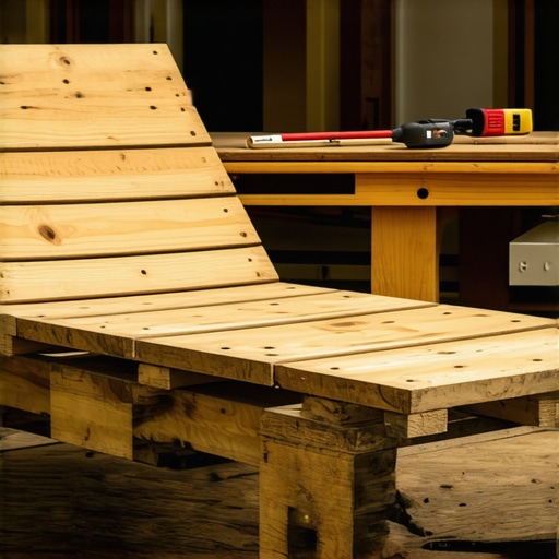 Ručno izrađena stolica od drvenih paleta u radionici