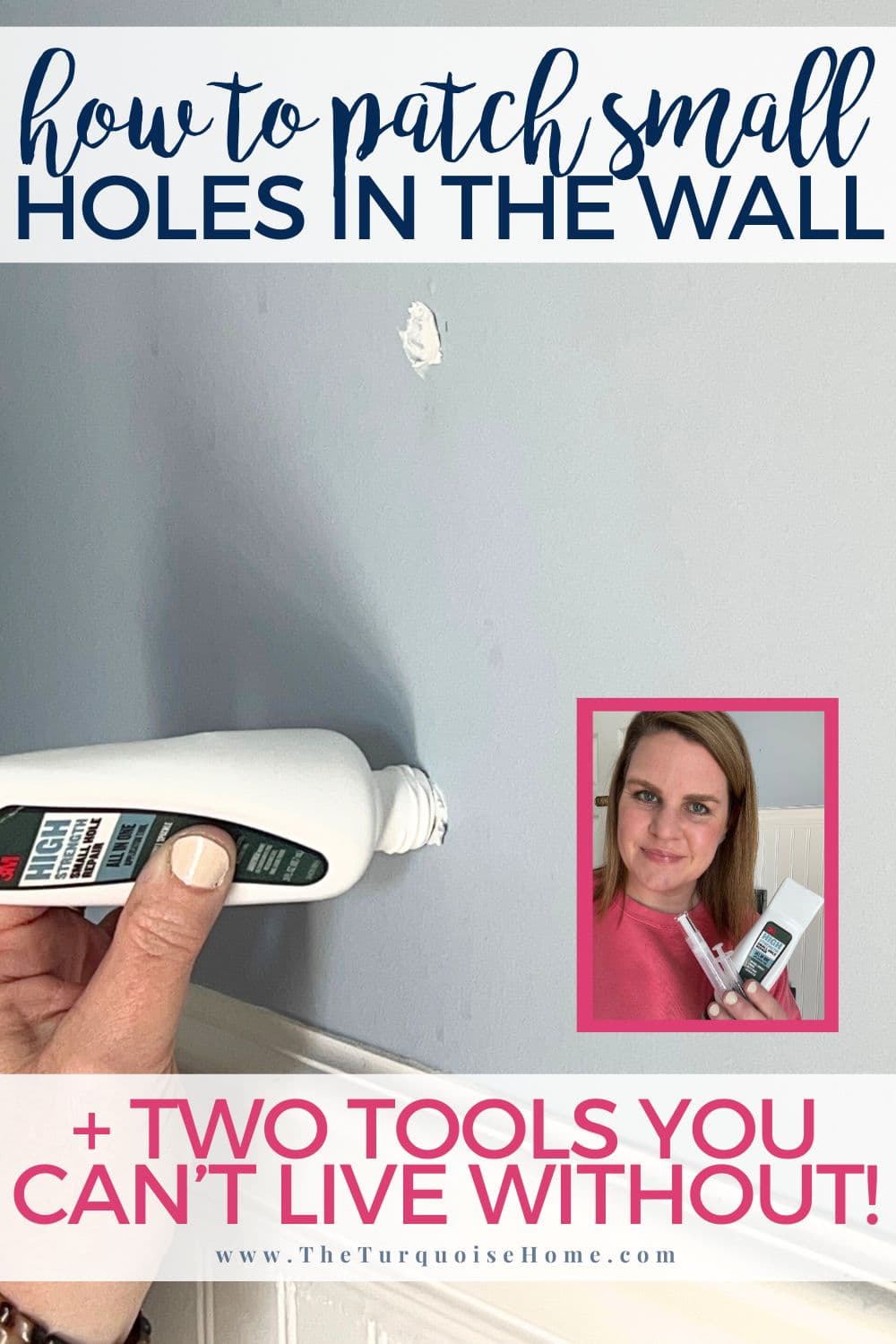 Popravka male rupe u gipsanom zidu