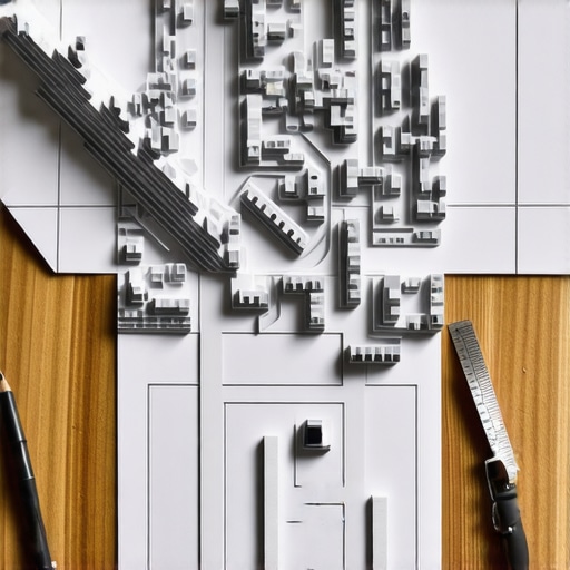 Detaljan prikaz izrade 3D mape grada od slojeva kartona sa skalpelom i lenjirom