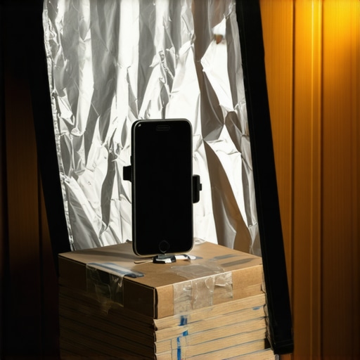 Improvizovani studio za online seminare sa telefonom i kartonskom kutijom