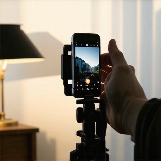 Improvizovana rasveta sa papirom za pečenje i telefonom na setu