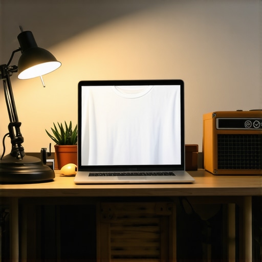 Professional DIY video call setup using recycled materials and household items.