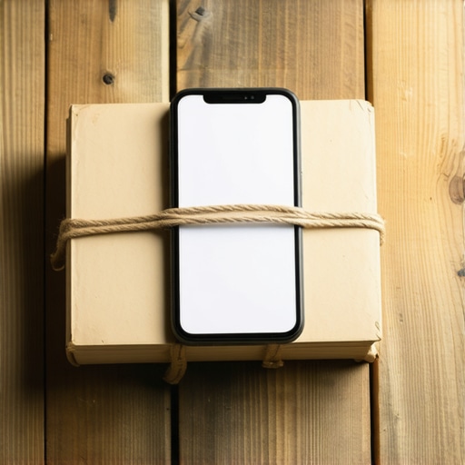 Telefon fiksiran između dve knjige kao improvizovani stalak za snimanje demonstracije proizvoda