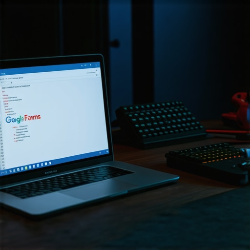 Digitalna radionica za kreiranje online testova Laptop i alat na stolu koji simbolizuju DIY pristup pravljenju online kvizova pomoću AI alata.