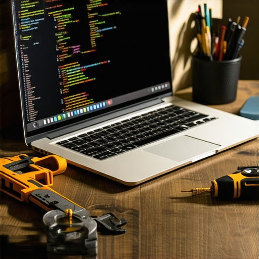 Digitalna radionica za online identitet 2026 Radni sto sa laptopom i zanatskim alatima koji simbolizuje izgradnju digitalne karijere