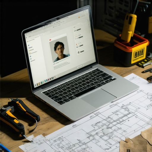 Radni sto digitalnog majstora sa laptopom i alatima