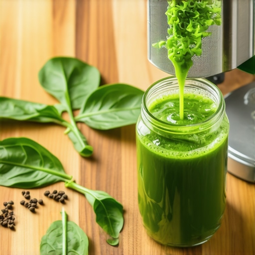 Hladno ceđeni sok od spanaća za detoksikaciju tela