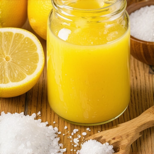 Domaći deterdžent od limuna i sode izbliza Tekstura domaćeg deterdženta od limuna i sode na drvenoj podlozi