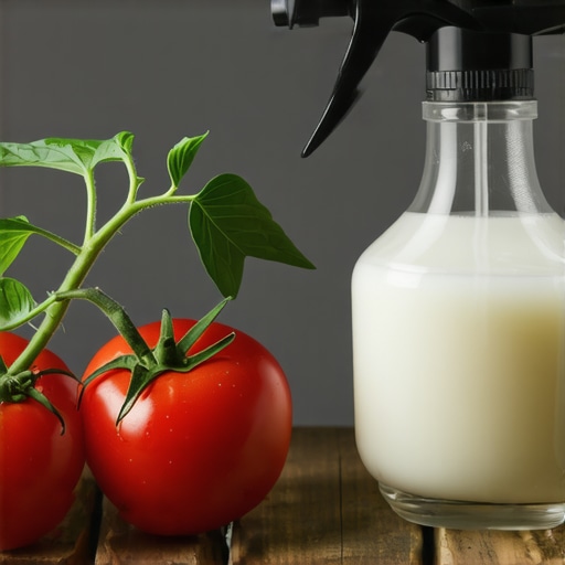 Domaći insekticid sprej od ulja i sapuna Boca sa domaćim insekticidom na drvenom stolu u bašti