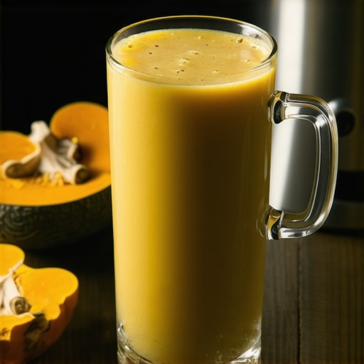 Gusti narandžasti smoothie u staklenoj tegli na drvenoj podlozi