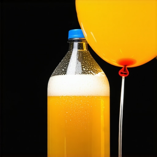 Domaće pivo fermentira u plastičnom balonu sa gumenim balonom na vrhu