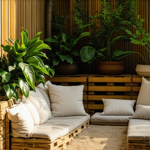 Izgradite kutak za meditaciju od paleta za vikend