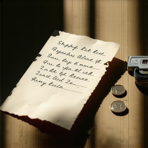 Praktičan plan za uštedu u kupovini Ručno pisan popis za kupovinu na drvenom stolu sa alatom