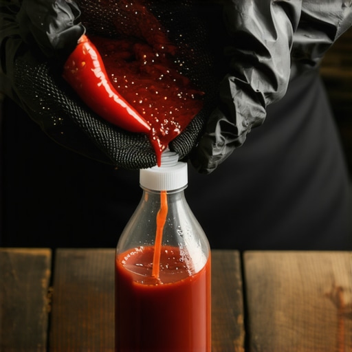 Priprema domaćeg insekticida od paprike Ceđenje tečnosti od ljute paprike za insekticid