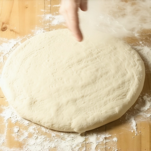 Ručno rastezanje testa preko stolnjaka za tradicionalnu pitu