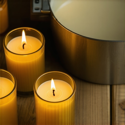 Rućno pravljene sveće od sojinog voska u procesu izrade