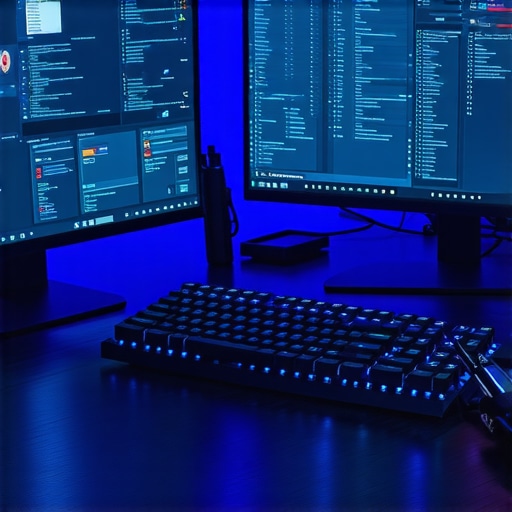 Profesionalna moderatorska stanica 2026 Moderna radna stanica za online moderaciju sa mehaničkom tastaturom i više monitora