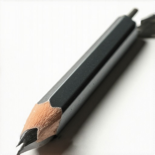 Oštra olovka za crtanje na teksturiranom papiru sa detaljnim senčenjem