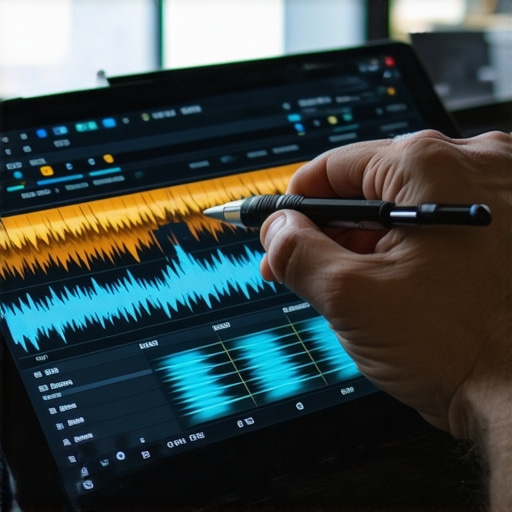 Tablet sa otvorenom aplikacijom za video montažu i stylus olovkom