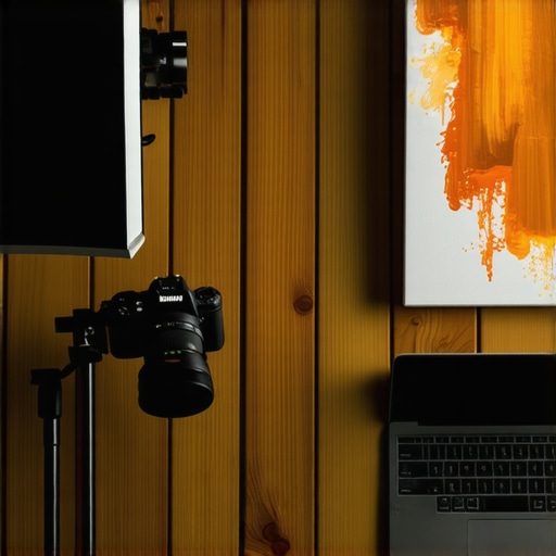 Oprema za online demonstraciju slikanja sa kamerom i osvetljenjem