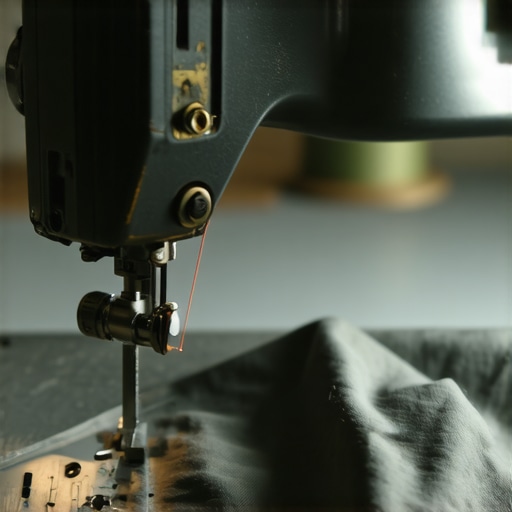 Šivenje jastučnice na mašini krupni plan