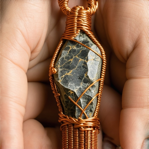 Detaljan prikaz tehnike vezivanja rečnog kamena bakarnom žicom