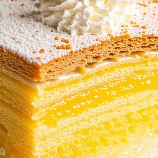 Krupni plan sečene krempite sa čvrstim žutim filom i hrskavom korom