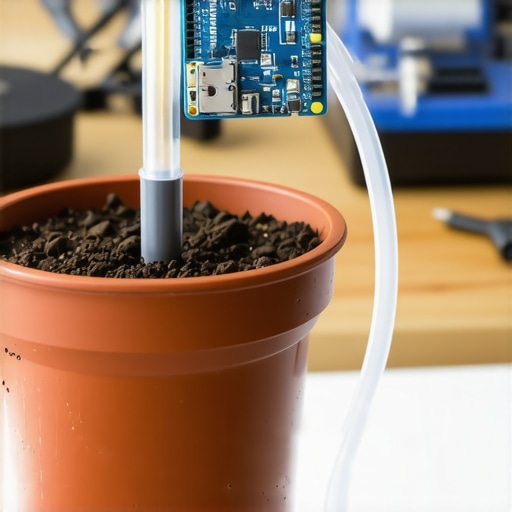 Detaljan prikaz DIY sistema za zalivanje sa senzorom i pumpom