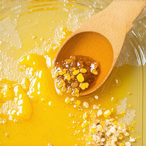 Proces topljenja smole i pčelinjeg voska u vodenoj kupatili za domaći melem protiv čireva.