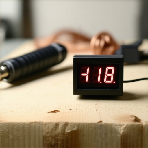 Digitalni tajmer u izradi sa lemovima i žicama