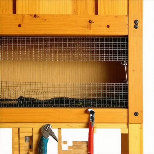 Postupak postavljanja žičane mreže na drvenu vitrinu