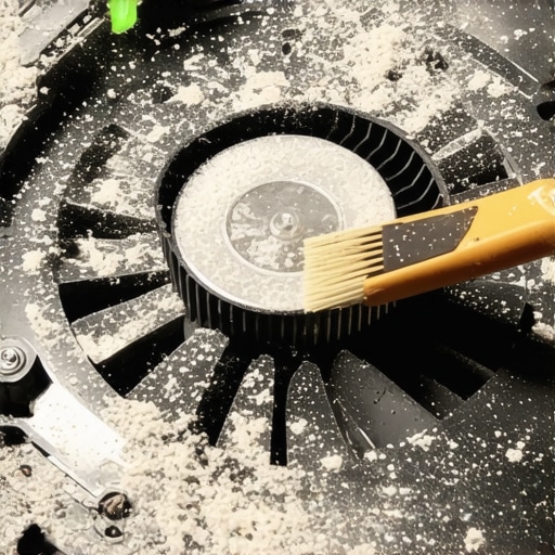 Ciscenje kulera laptopa kod kuce Majstor cisti kuler laptopa od prasine pomocu cetkice i kompresovanog vazduha