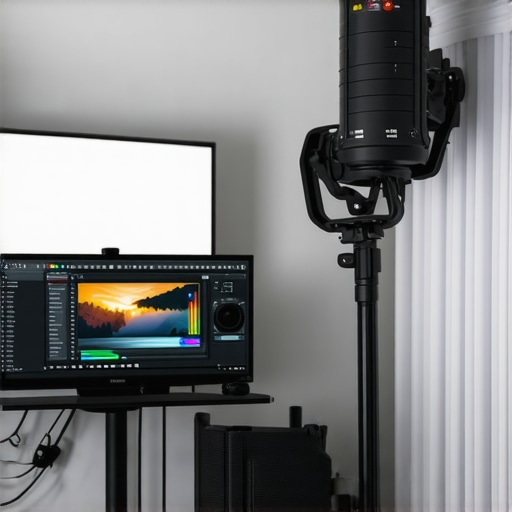 Home video editing studio with DIY lighting and soundproofing hacks