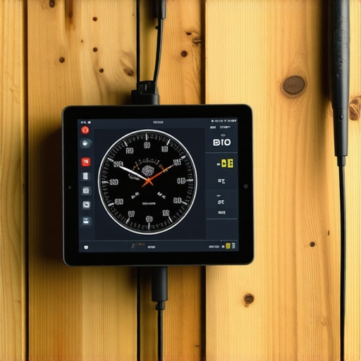 Digitalna štoperica montirana na zid radionice napravljena od starog tableta