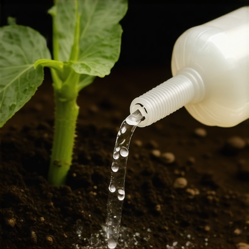 Domaći sistem kap po kap od plastične flaše u bašti